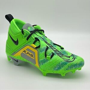 Nike Alpha Menace Pro 3 Razor Sharp Cuts Green Men's Cleats Size 9.5 FB8442-303